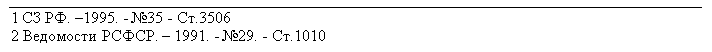 �������: 1 �� ��. �1995. - �35 - ��.3506
2 ��������� �����. � 1991. - �29. - ��.1010


